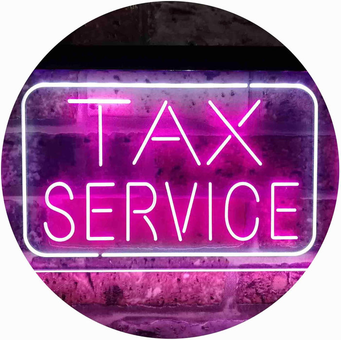 Tax Service LED Neon Light Sign - Way Up Gifts