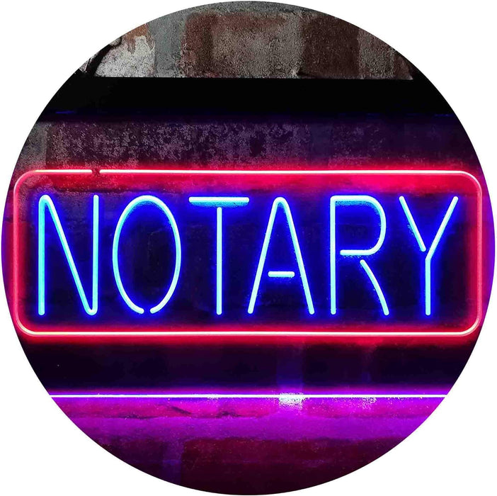 Notary LED Neon Light Sign - Way Up Gifts