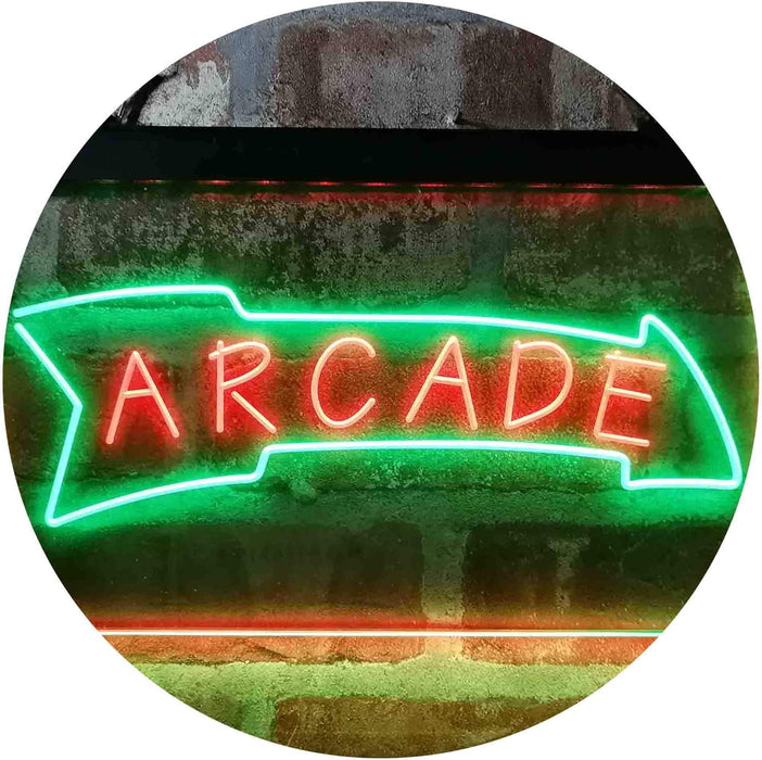 Game Room Arcade Down Arrow LED Neon Light Sign - Way Up Gifts