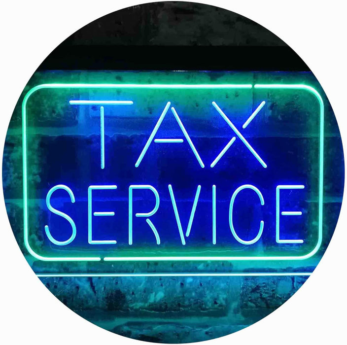 Tax Service LED Neon Light Sign - Way Up Gifts