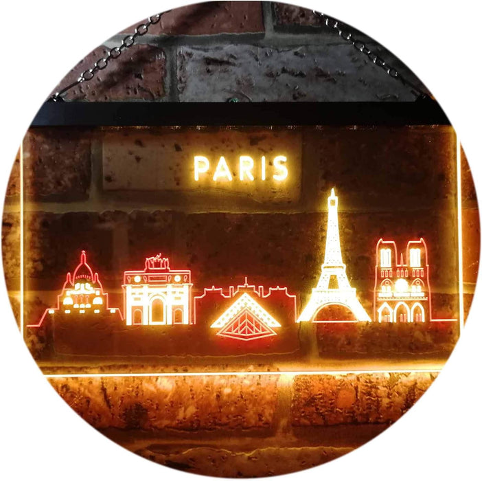 Paris City Skyline LED Neon Light Sign - Way Up Gifts