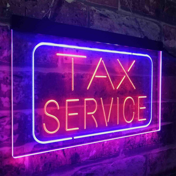 Tax Service LED Neon Light Sign - Way Up Gifts