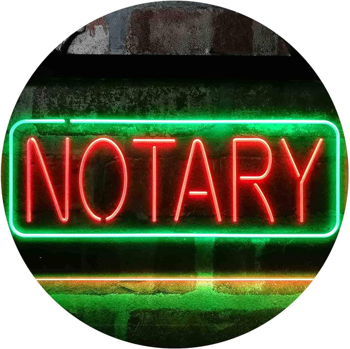 Notary LED Neon Light Sign - Way Up Gifts