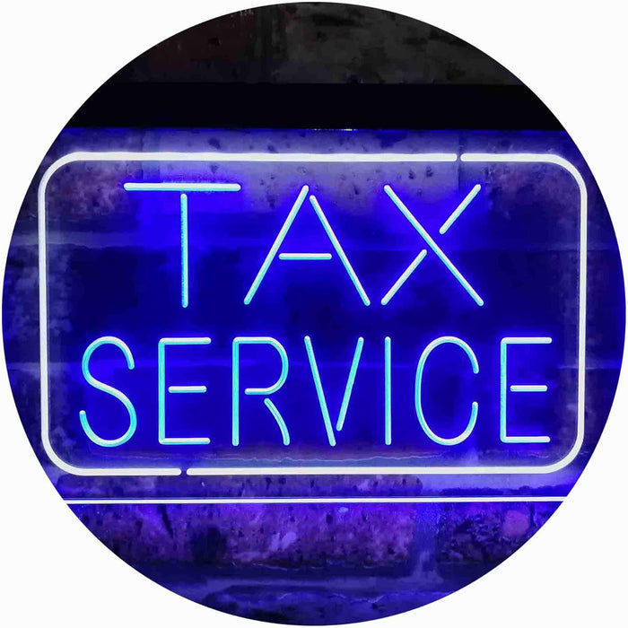 Tax Service LED Neon Light Sign - Way Up Gifts