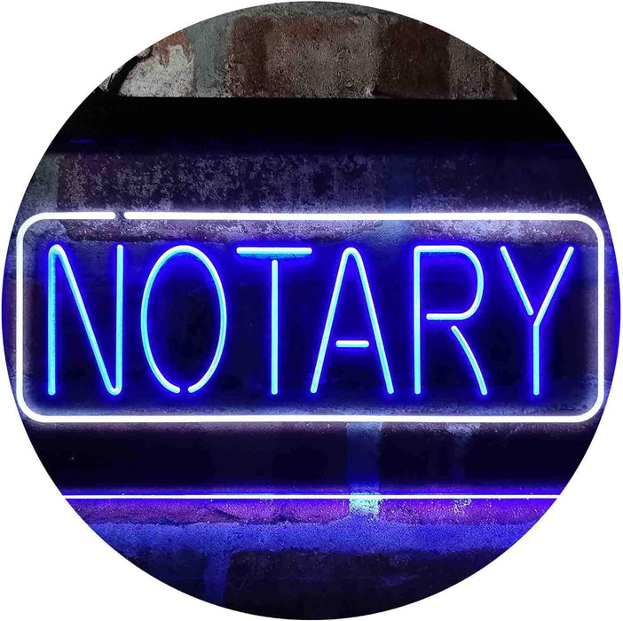 Notary LED Neon Light Sign - Way Up Gifts