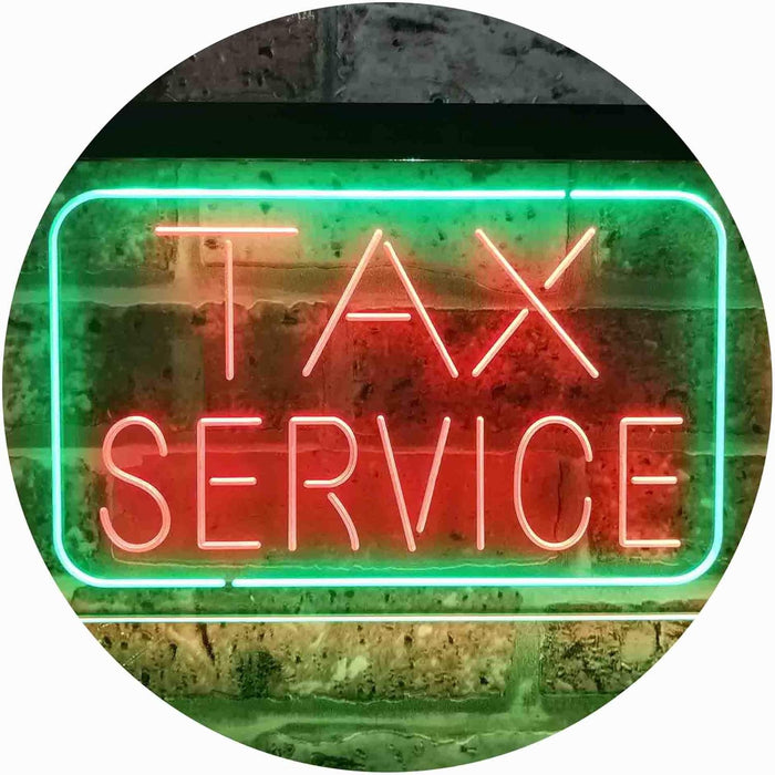 Tax Service LED Neon Light Sign - Way Up Gifts