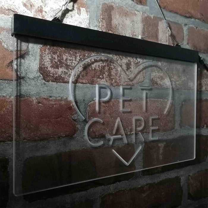 Pet Care Vet Grooming Heart LED Neon Light Sign - Way Up Gifts