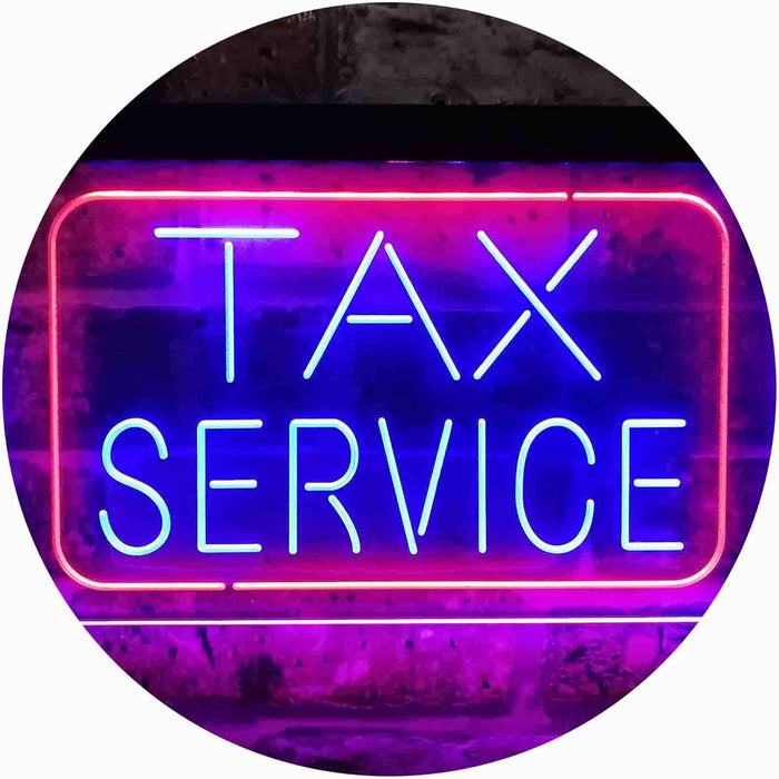 Tax Service LED Neon Light Sign - Way Up Gifts