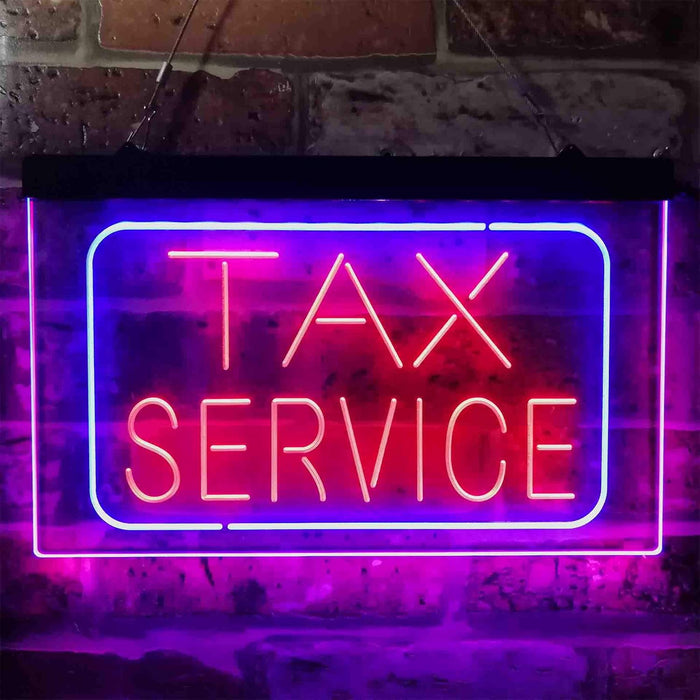 Tax Service LED Neon Light Sign - Way Up Gifts