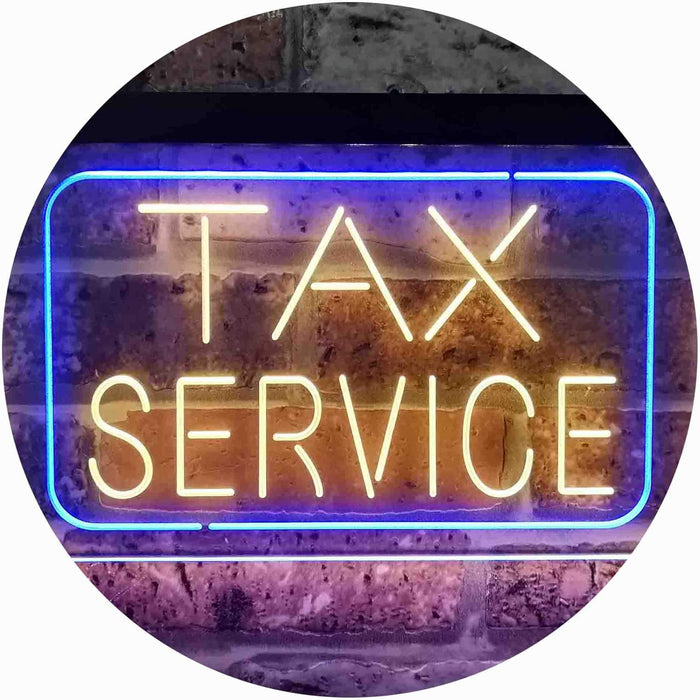 Tax Service LED Neon Light Sign - Way Up Gifts