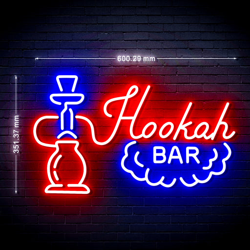 Hookah Bar Ultra-Bright LED Neon Sign w/ Remote - Way Up Gifts