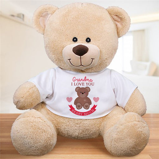 I Love You Beary Much Teddy Bear - Cute Personalized Gift with Custom Shirt - Way Up Gifts