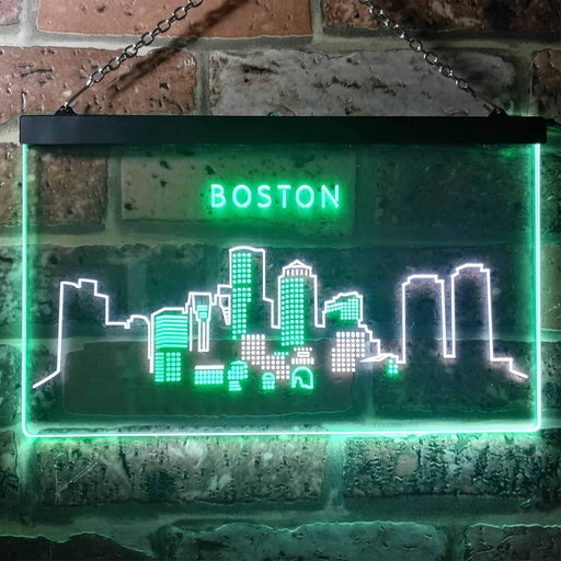 Boston City Skyline LED Neon Light Sign - Way Up Gifts