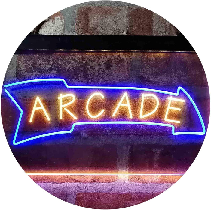 Game Room Arcade Down Arrow LED Neon Light Sign - Way Up Gifts