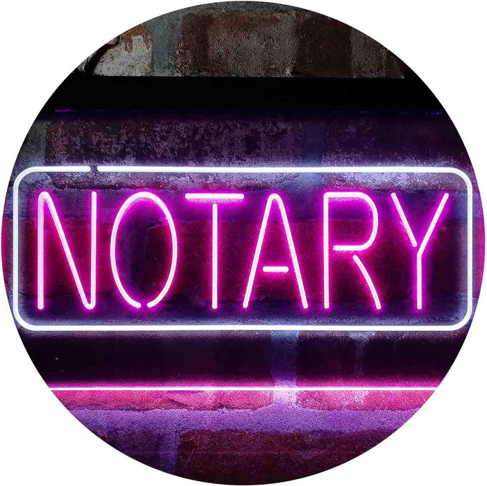 Notary LED Neon Light Sign - Way Up Gifts