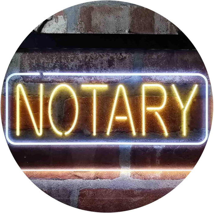 Notary LED Neon Light Sign - Way Up Gifts