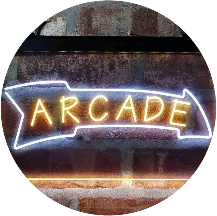 Game Room Arcade Down Arrow LED Neon Light Sign - Way Up Gifts