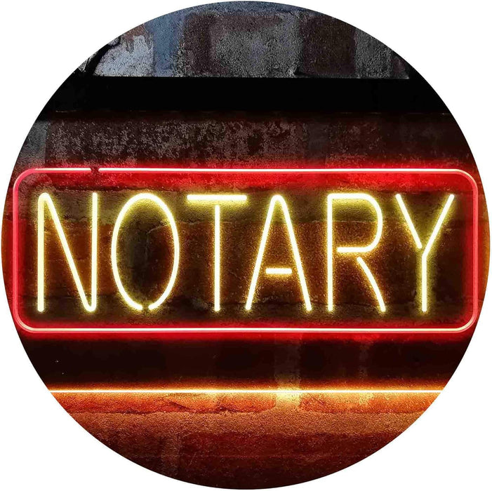 Notary LED Neon Light Sign - Way Up Gifts