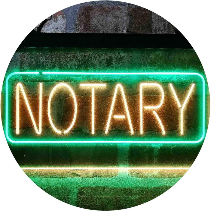 Notary LED Neon Light Sign - Way Up Gifts