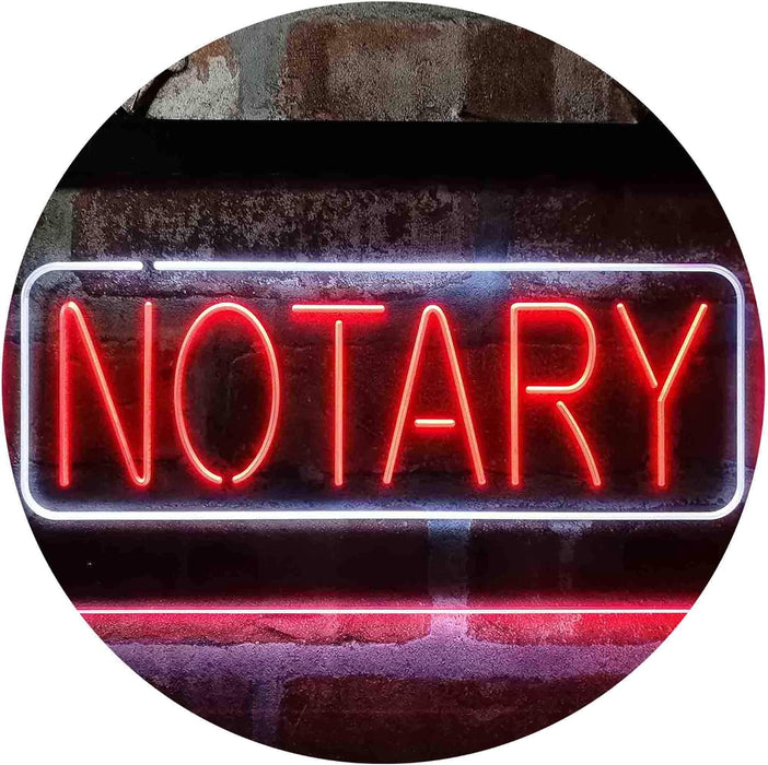 Notary LED Neon Light Sign - Way Up Gifts