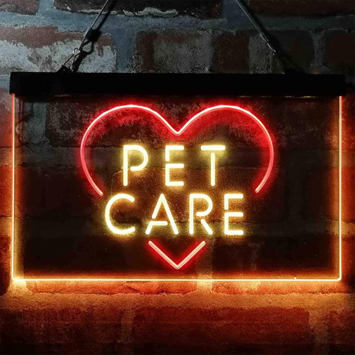 Pet Care Vet Grooming Heart LED Neon Light Sign - Way Up Gifts