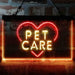 Pet Care Vet Grooming Heart LED Neon Light Sign - Way Up Gifts