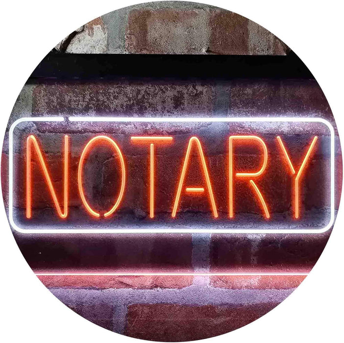 Notary LED Neon Light Sign - Way Up Gifts