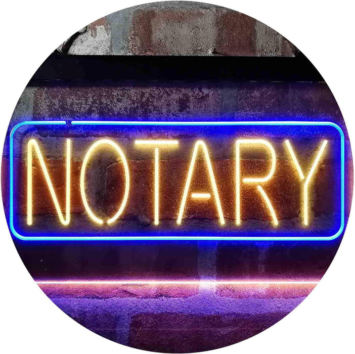 Notary LED Neon Light Sign - Way Up Gifts