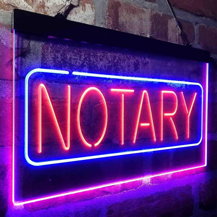 Notary LED Neon Light Sign - Way Up Gifts