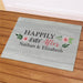 Happily Ever After Personalized Doormat - Custom Wedding Entry Mat - Way Up Gifts