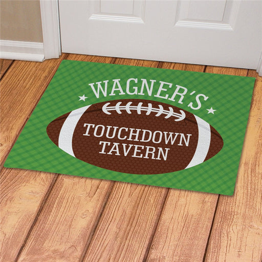 Touchdown Tavern Personalized Doormat - Custom Football Welcome Mat - Way Up Gifts