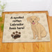 Yellow Lab Spoiled Here Personalized Doormat - Custom Pet Entry Mat - Way Up Gifts