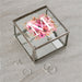 Personalized Pink Floral Initial Glass Jewelry Box - Custom Initial Box - Way Up Gifts