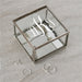 Personalized Script Monogram Glass Jewelry Box - Custom Initial Box - Way Up Gifts