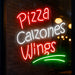 Pizza Calzones Wings Ultra-Bright LED Sign with Remote (Neon-Style, LED Technology) - Way Up Gifts