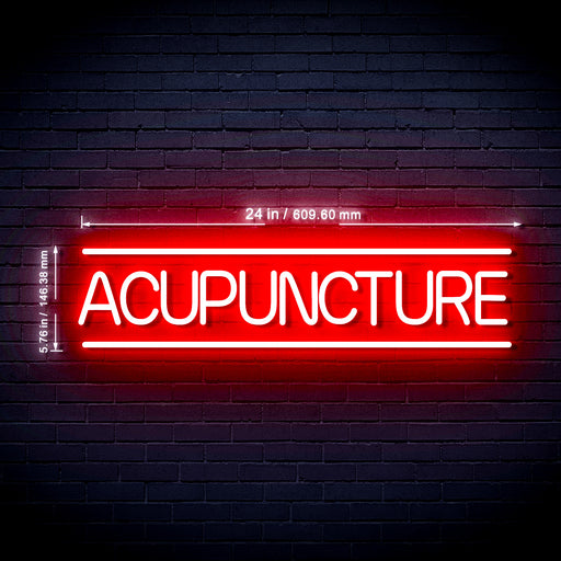 Acupuncture Ultra-Bright LED Neon Sign w/ Remote - Way Up Gifts