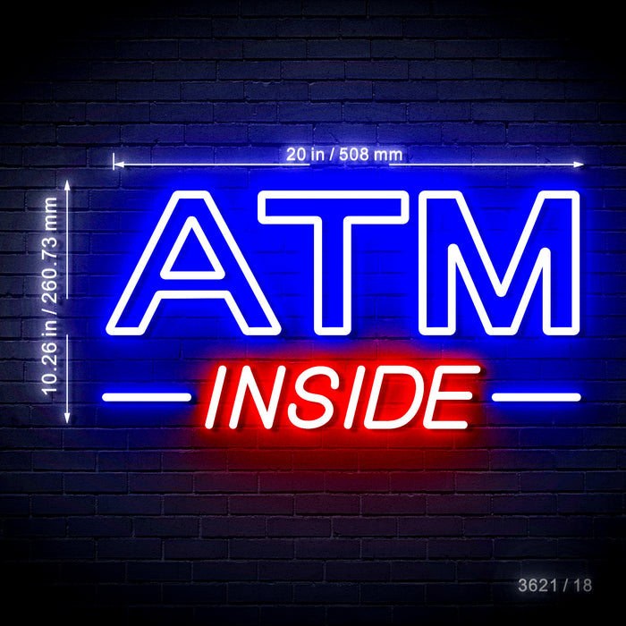 ATM Inside Ultra-Bright LED Neon Sign w/ Remote - Way Up Gifts