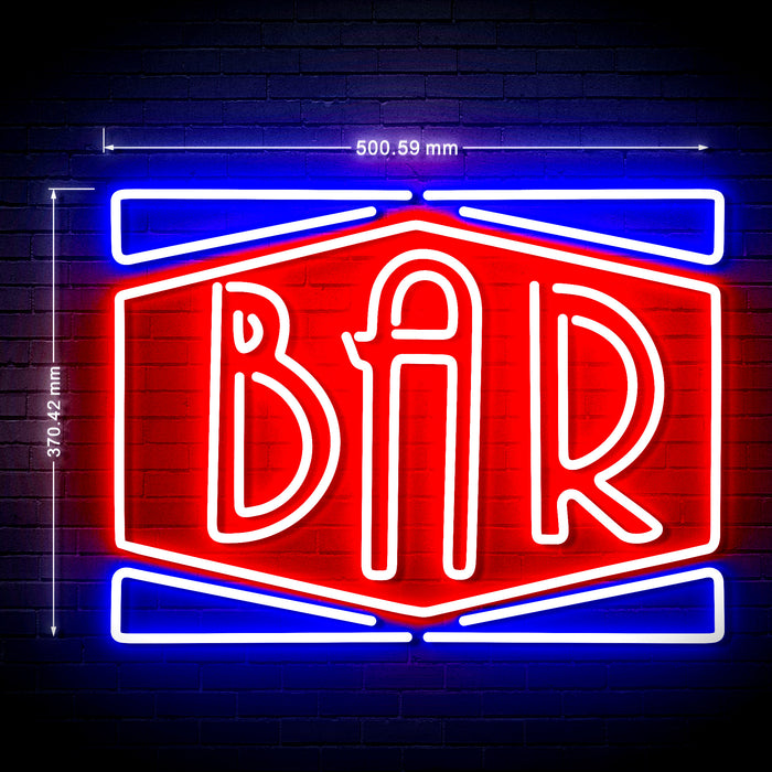 Bar Sign Ultra-Bright LED Neon Sign w/ Remote - Way Up Gifts