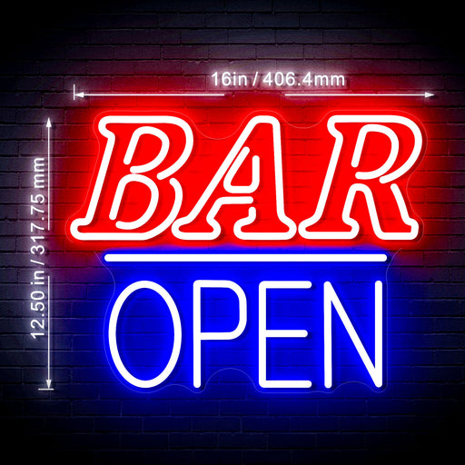 16" Bar Open Flex Silicone LED Neon Sign - Way Up Gifts