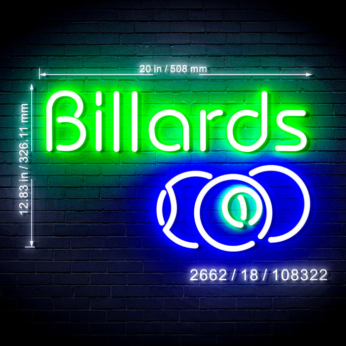 Pool Billiards Ultra-Bright LED Neon Sign - Way Up Gifts