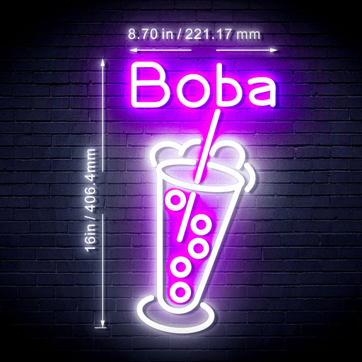 Boba Tea Flex Silicone LED Neon Sign - Way Up Gifts