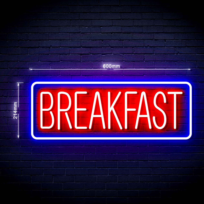 Diner Breakfast Ultra-Bright LED Neon Sign w/ Remote - Way Up Gifts