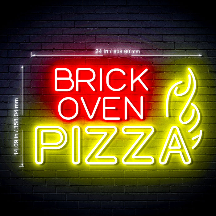 Brick Oven Pizza Ultra-Bright LED Neon Sign - Way Up Gifts