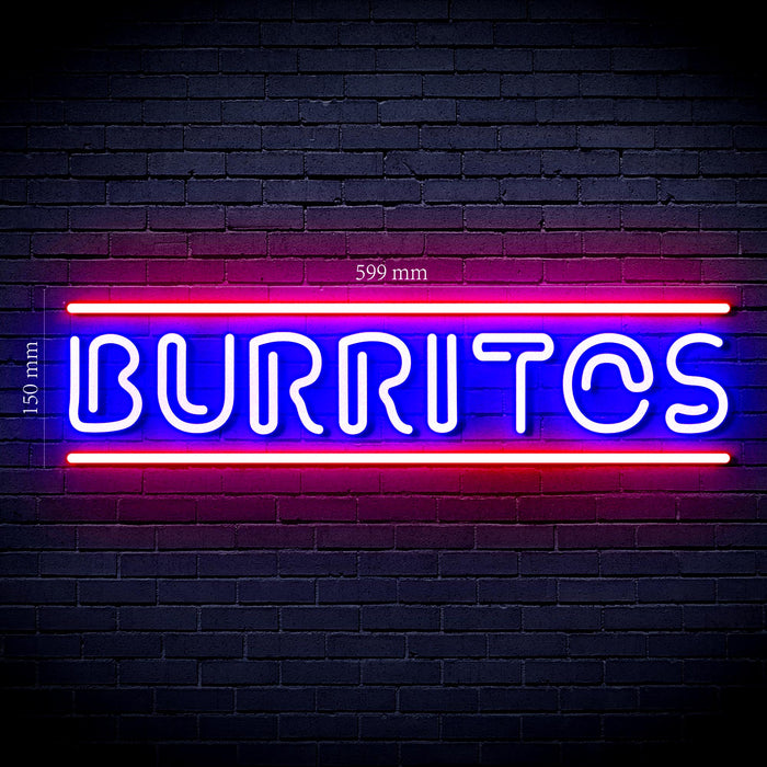 Mexican Food Burritos Ultra-Bright LED Neon Sign - Way Up Gifts