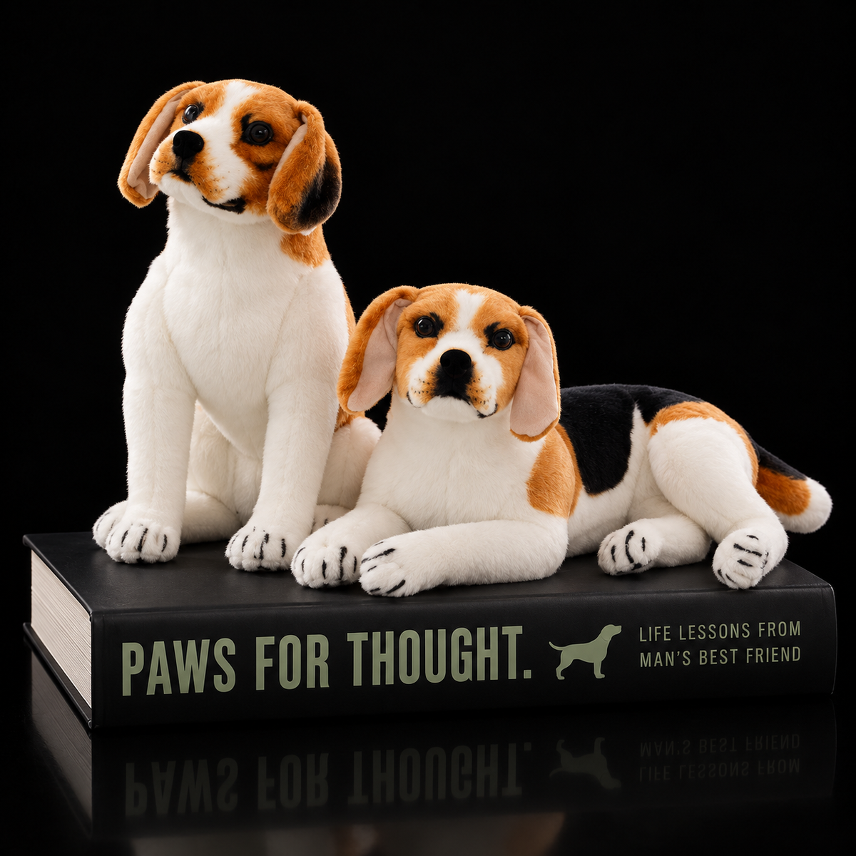 Realistic Beagle Dog Stuffed Animal Plush Toy