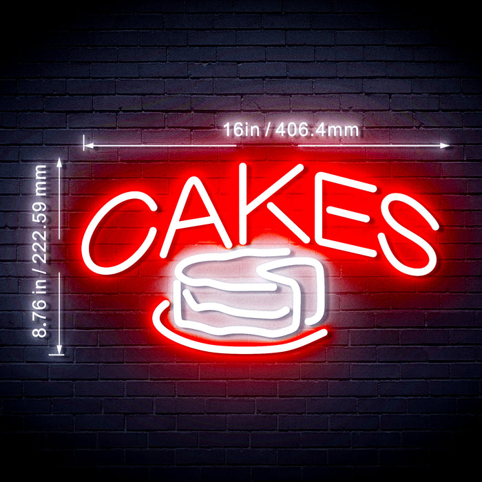 Bakery Cakes Flex Silicone LED Neon Sign - Way Up Gifts