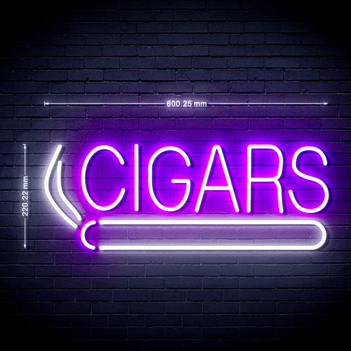 Cigars Ultra-Bright LED Neon Sign w/ Remote - Way Up Gifts