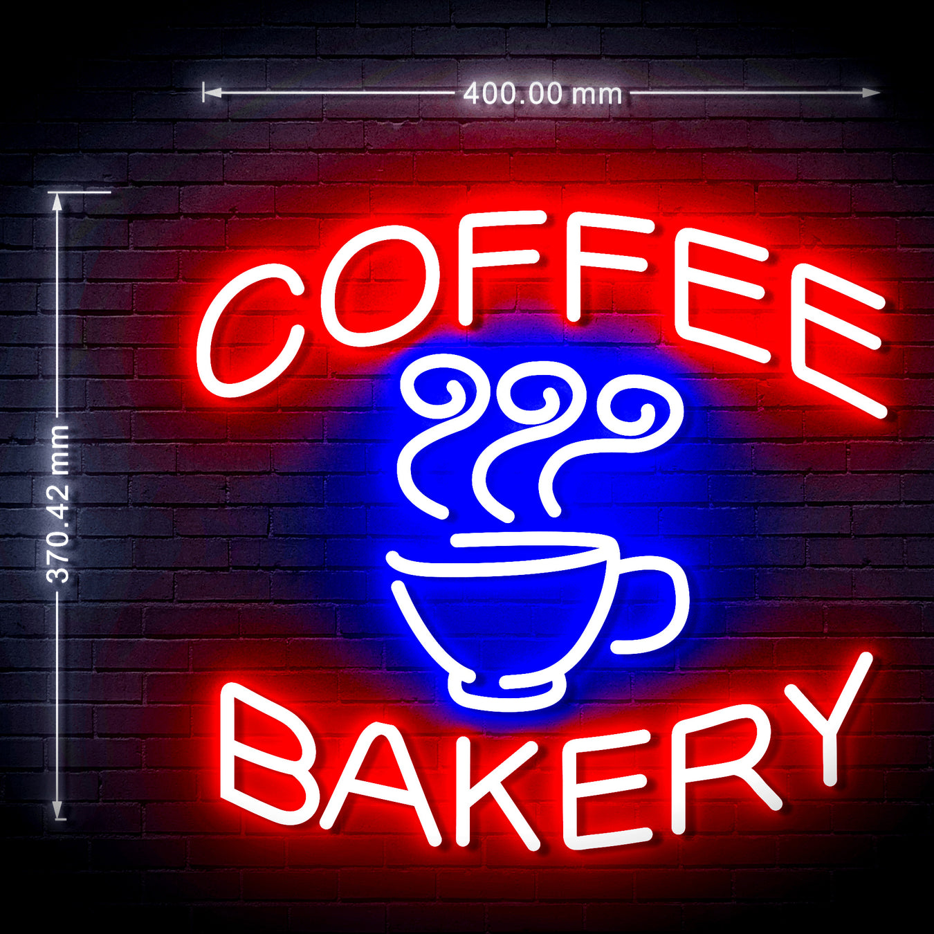 16" Coffee Bakery Shop Flex Silicone LED Neon Sign - Way Up Gifts