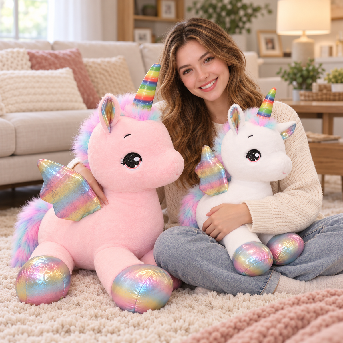 Big Stuffed Animal Magical Unicorn Plush Toy
