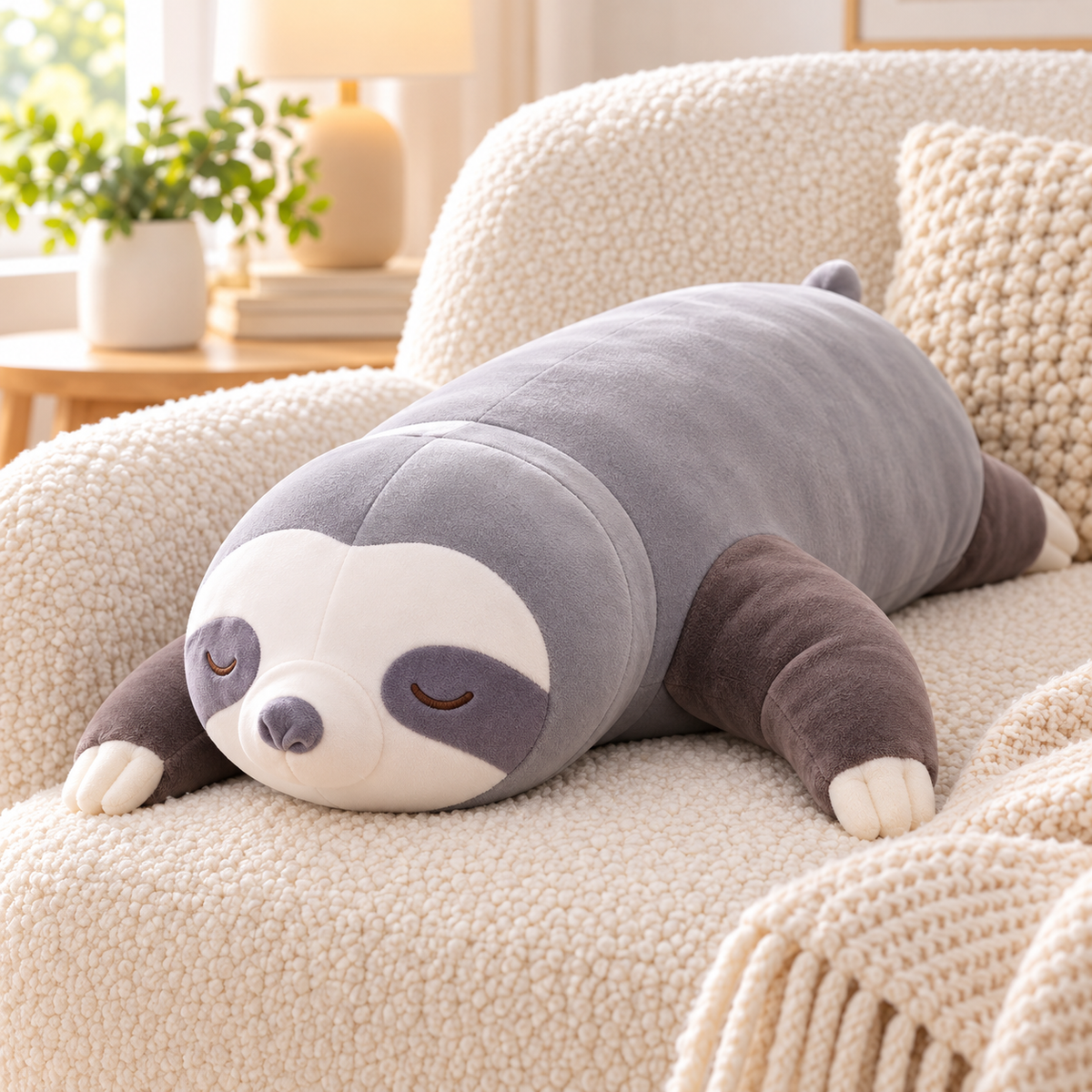 Big Soft Sloth Stuffed Animal Plush Toy